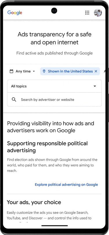 Google Announces Ads Transparency Center And Safety Report