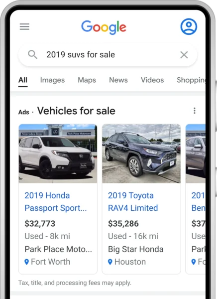 Canadian advertisers now have access to Google vehicle ads