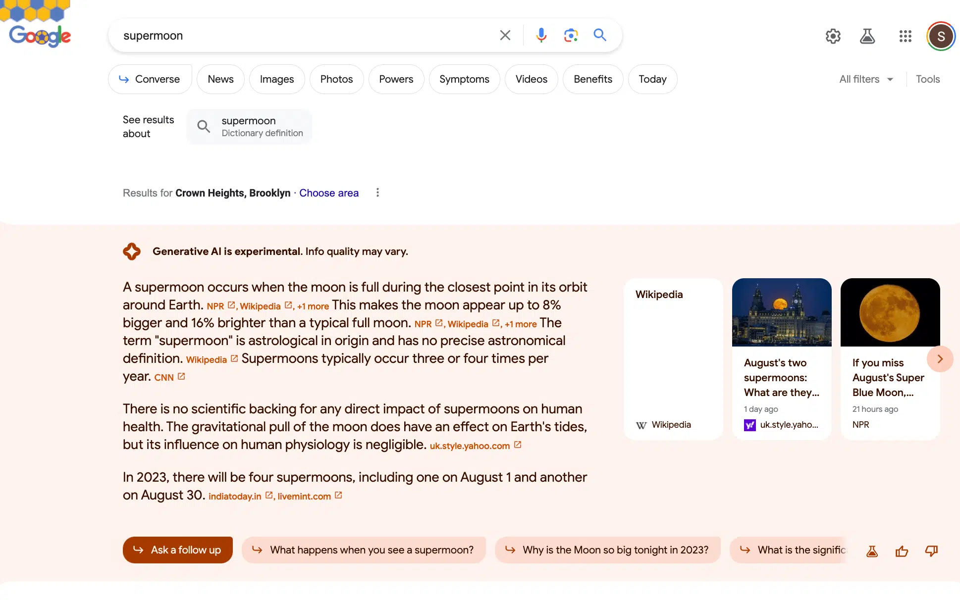 Google stops testing links in Search Generative Experience snapshot answers