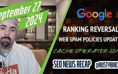 Google Volatility With Gains & Losses, Updated Web Spam Policies, Cache Gone & More Search News