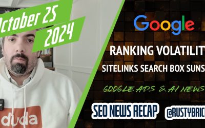 Google Ranking Movement, Sitelinks Search Box Going Away, Gen-AI In Bing & Google, Ad News & More