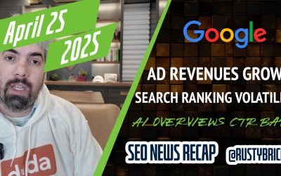 Google Earnings Report, Ranking Volatility, AI Overviews Harm Clicks, Search Ads Grow & More