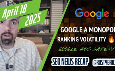 Google Ruled A Monopoly Again, Heated Volatility, Google ccTLD Change, Ads Safety Report & AI Overviews
