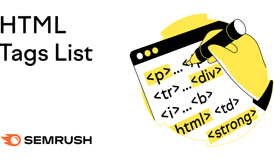 The Ultimate HTML Tags List + Free Checklist